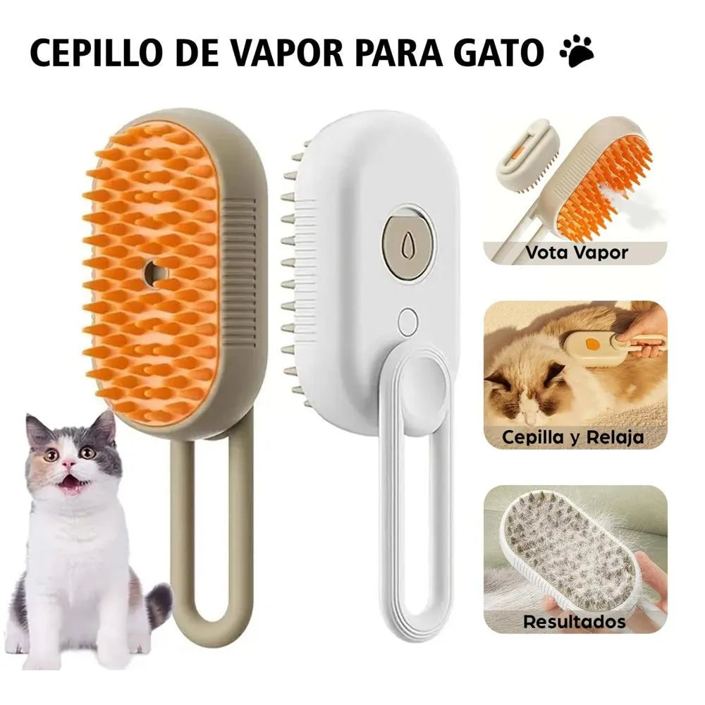 Cepillo de Vapor con Mango para Mascotas