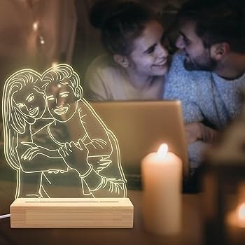 Lampara LED 3D Diseño Personalizado – Un Detalle con Luz Propia
